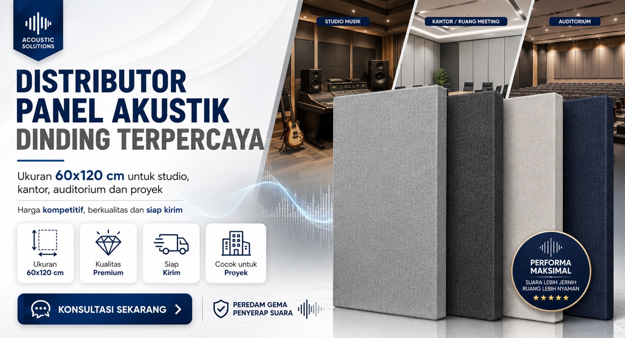 Distributor Panel Akustik Dinding Terpercaya
